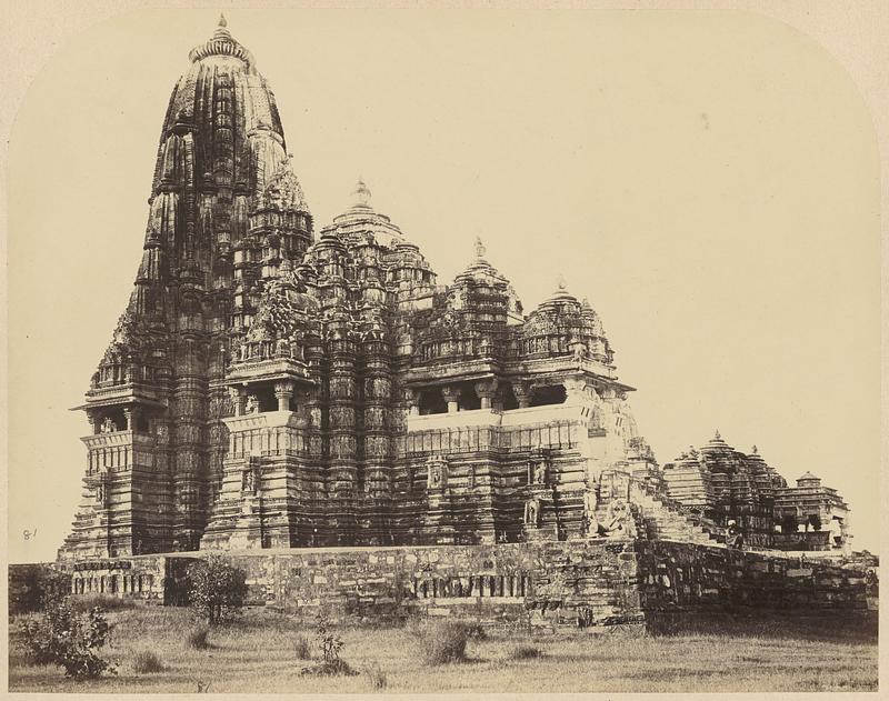 General view from the south-east of the Kandariya Mahadeo Temple, Khajuraho