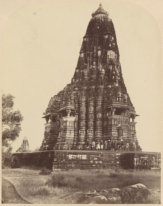 General view from the north-west of the Kandariya Mahadeo Temple, Khajuraho