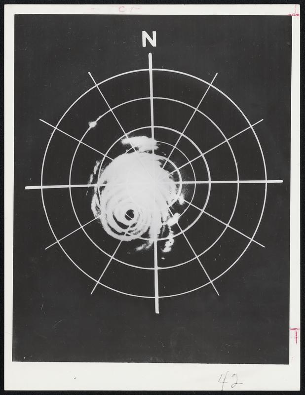 Weather Hurricane. Helene looked like this on radar scope