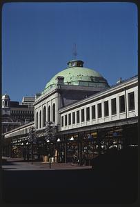 Quincy Market, Faneuil Hall in background, Boston