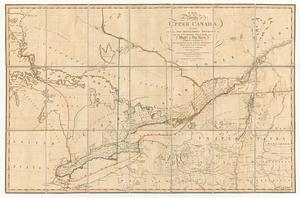 A map of the province of upper Canada, describing all the new settlements, townships, &c. with the countries adjacent, from Quebec to Lake Huron