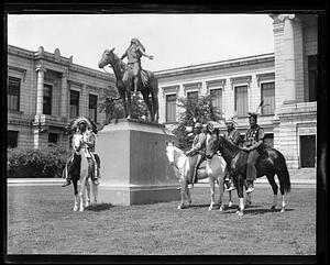 Indians from the 101 Ranch visit "Appeal to the Great Spirit" at the M.F.A.