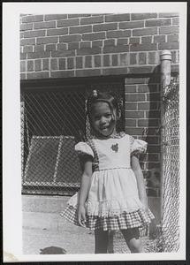 Imani's power pose in Newtowne Court