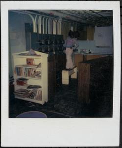 Girl posing on step stool