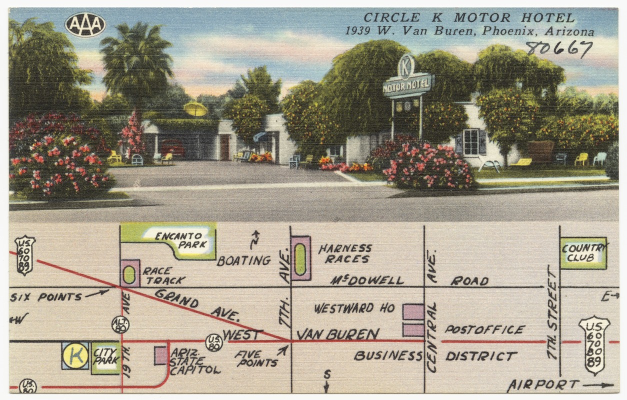 Circle K Motor Hotel, 1939 W. Van Buren, Phoenix, Arizona
