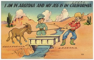 I am in Arizona and my ass is in California
