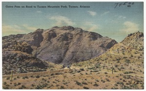 Gates Pass on road to Tucson Mountain Park, Tucson, Arizona
