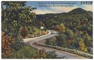 Scenic U.S. highway 62 between the Gateway and Eureka Springs, Ark.