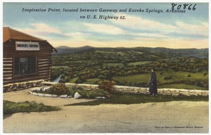 Inspiration Point, located between Gateway and Eureka Springs, Arkansas on U.S. highway 62