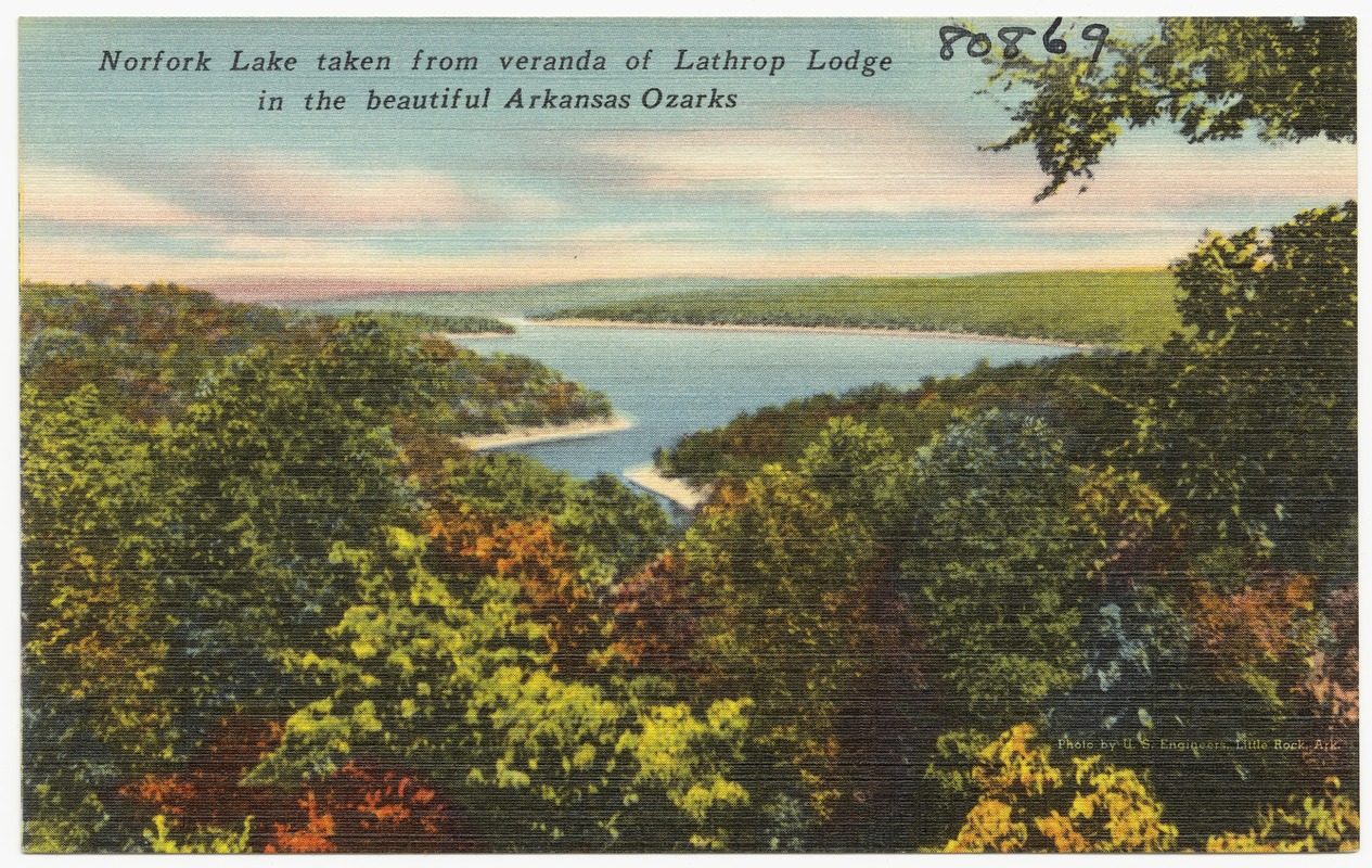Norfolk Lake taken from the veranda of Lathrop Lodge in the beautiful Arkansas Ozarks