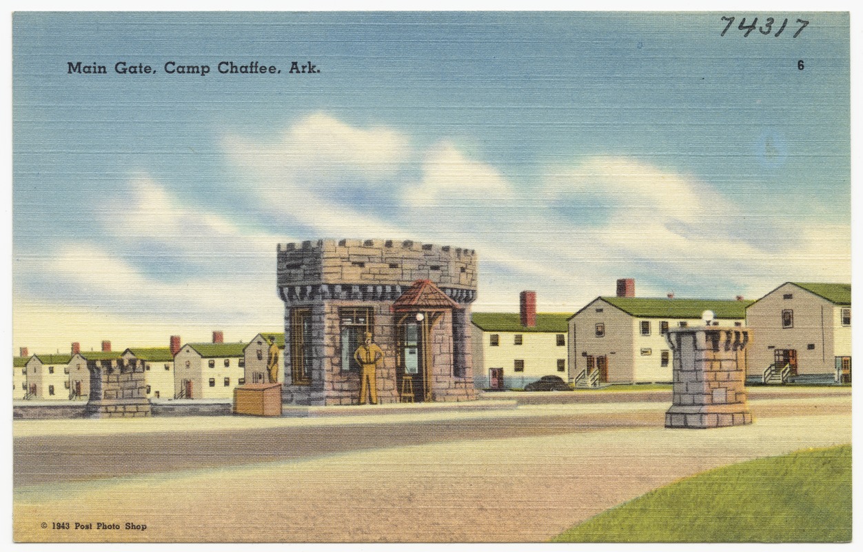 Main Gate, Camp Chaffee, Ark.
