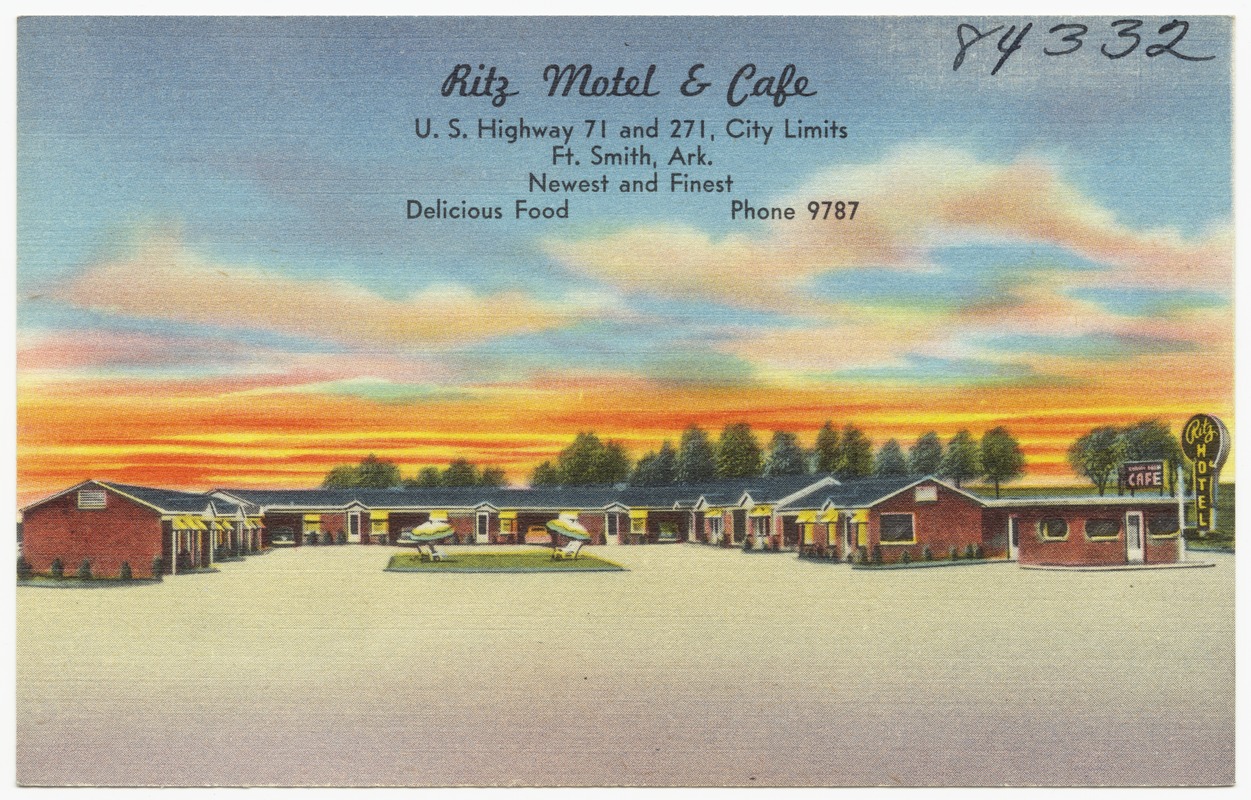 Ritz Motel & Café, U.S. highway 71 and 271, city limits, Ft. Smith, Ark.