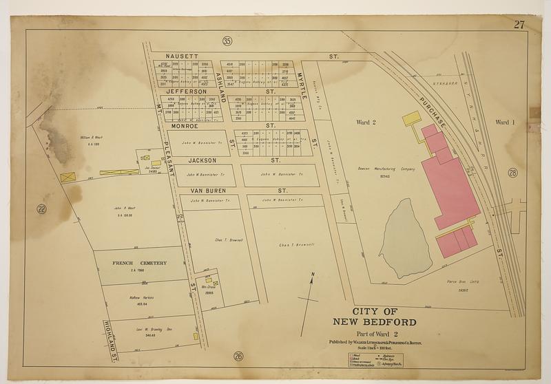 Atlas of the City of New Bedford, Part of Ward 2, plate 27 Digital