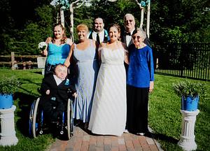 Family photo at Erin's wedding