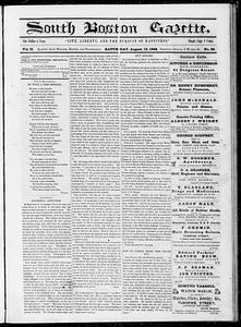 South Boston Gazette, August 19, 1848