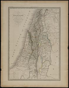 Carte de la Palestine ou Terre Sainte