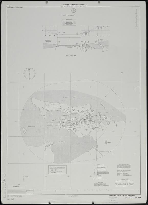 Airport obstruction chart, OC 1019, Isla Grande Airport, San Juan, Puerto Rico