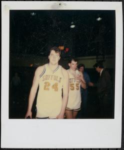 Suffolk basketball players