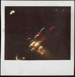 Blurry image of lights at night