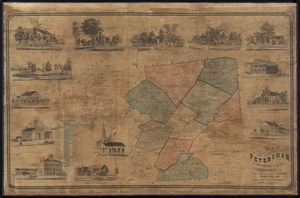 Map of the town of Petersham, Worcester County, Massachusetts