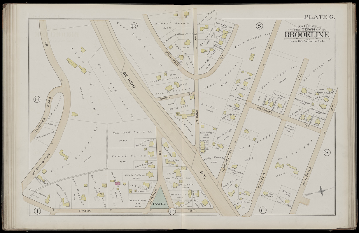 Atlas of the town of Brookline, Norfolk County, Massachusetts