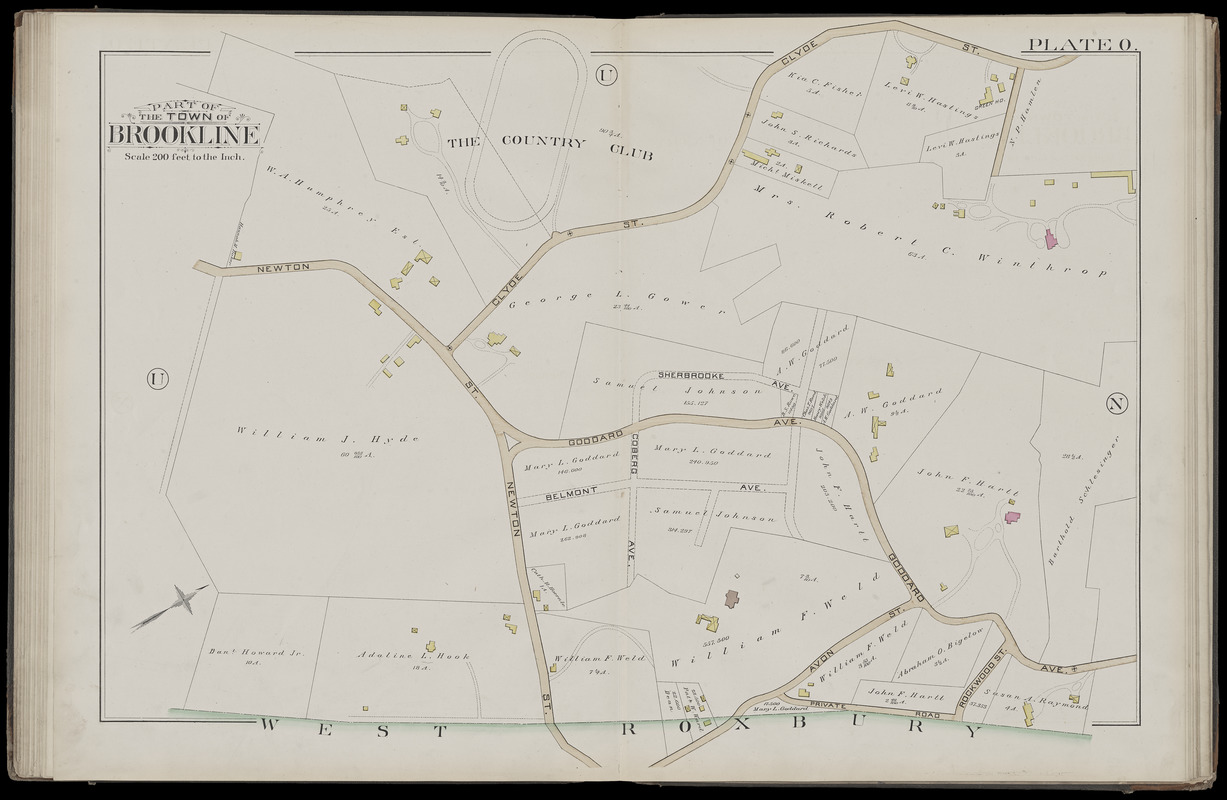 Atlas of the town of Brookline, Norfolk County, Massachusetts