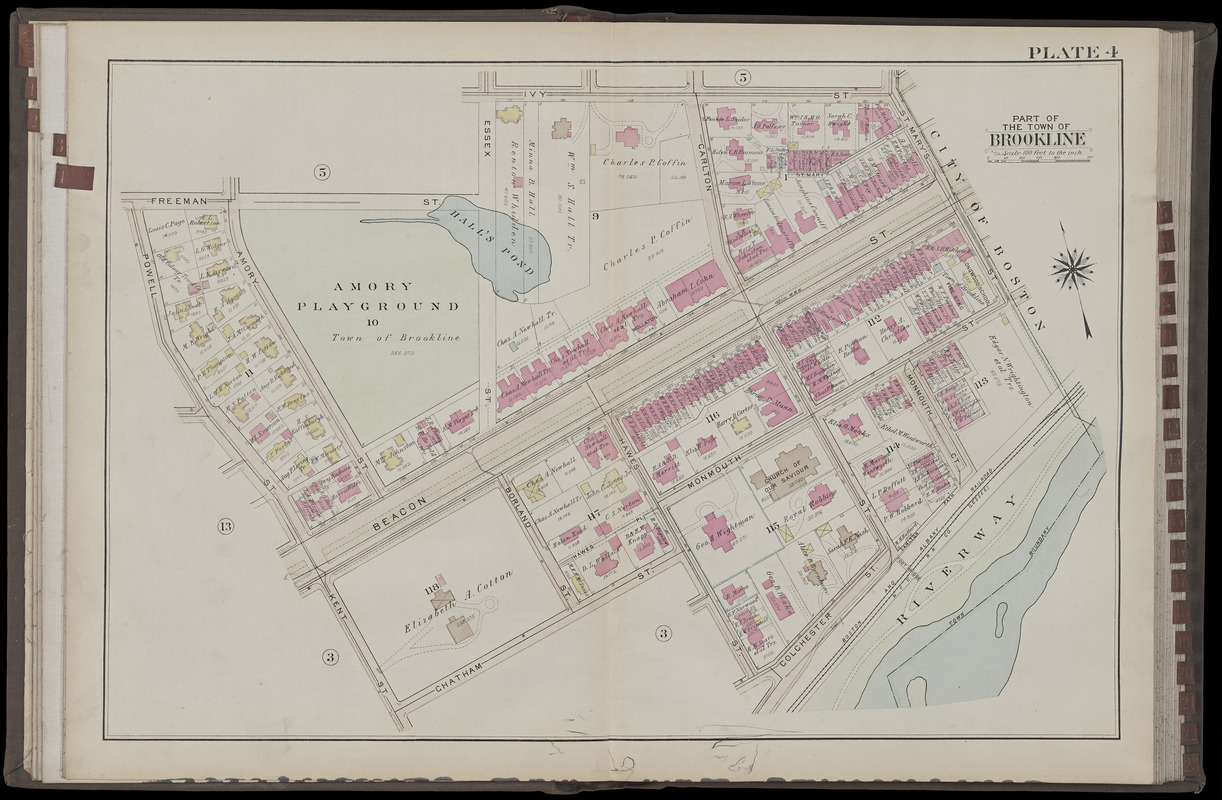 Atlas of the town of Brookline, Norfolk County, Massachusetts