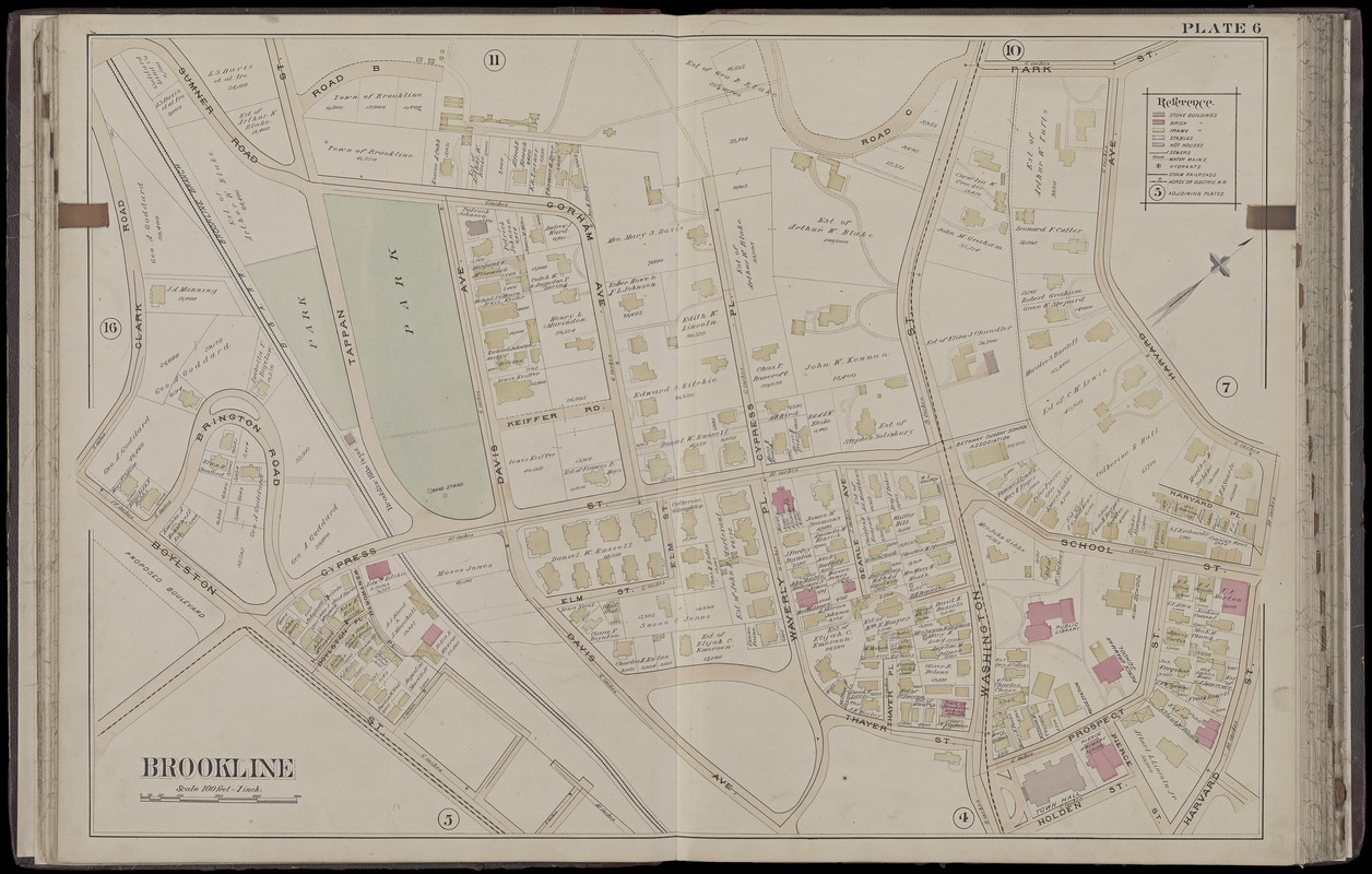 Atlas of the town of Brookline, Massachusetts