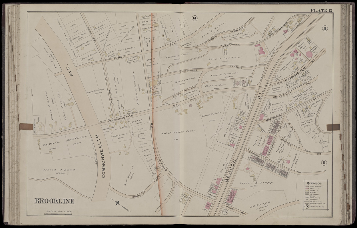 Atlas of the town of Brookline, Massachusetts