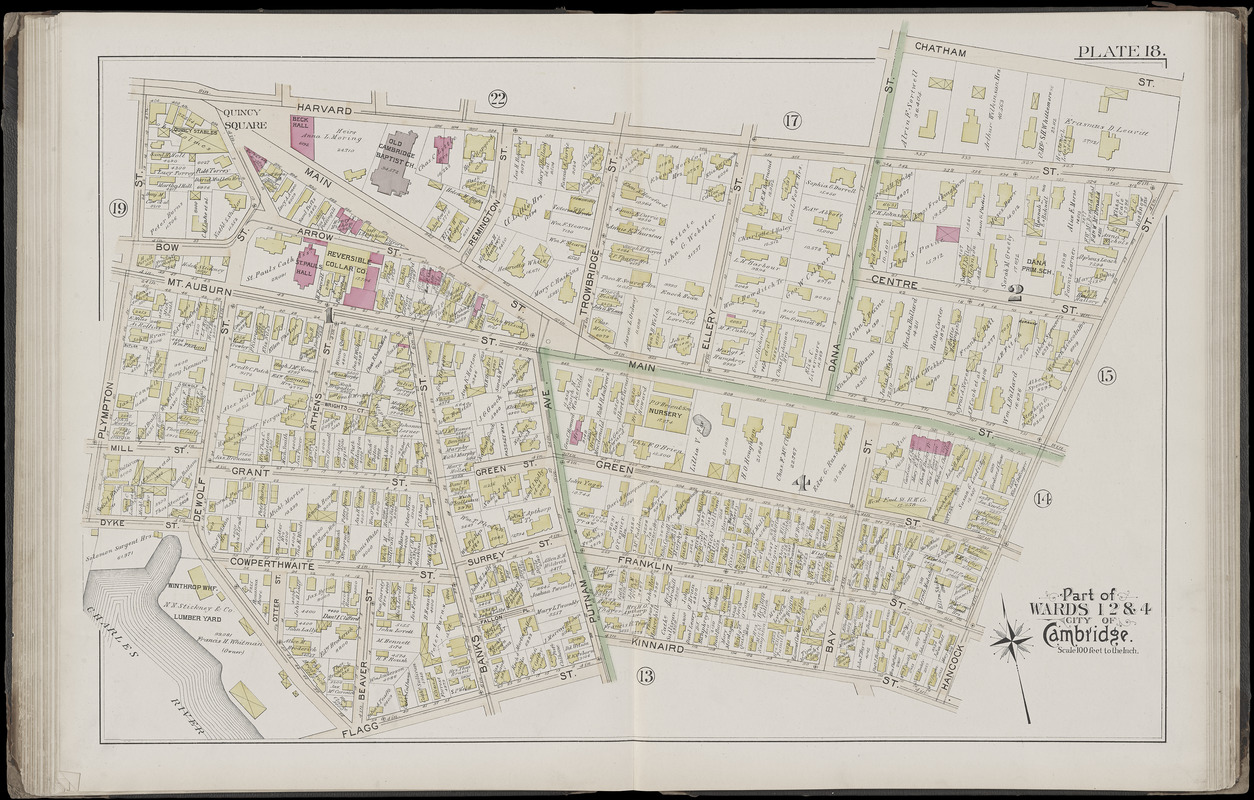 Atlas of the city of Cambridge, Massachusetts