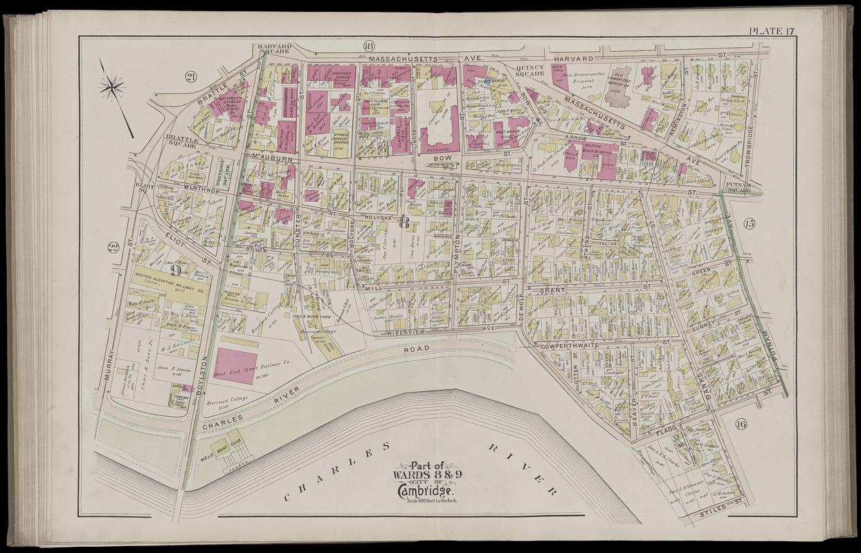 Atlas of the city of Cambridge, Massachusetts