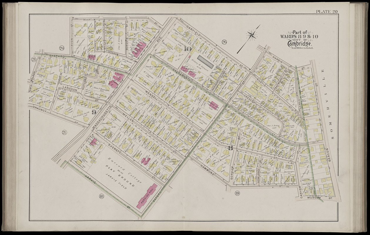 Atlas of the city of Cambridge, Massachusetts