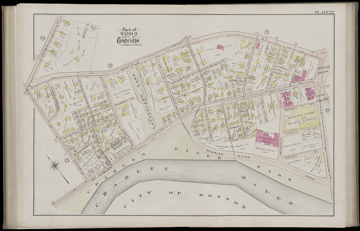 Atlas of the city of Cambridge, Massachusetts