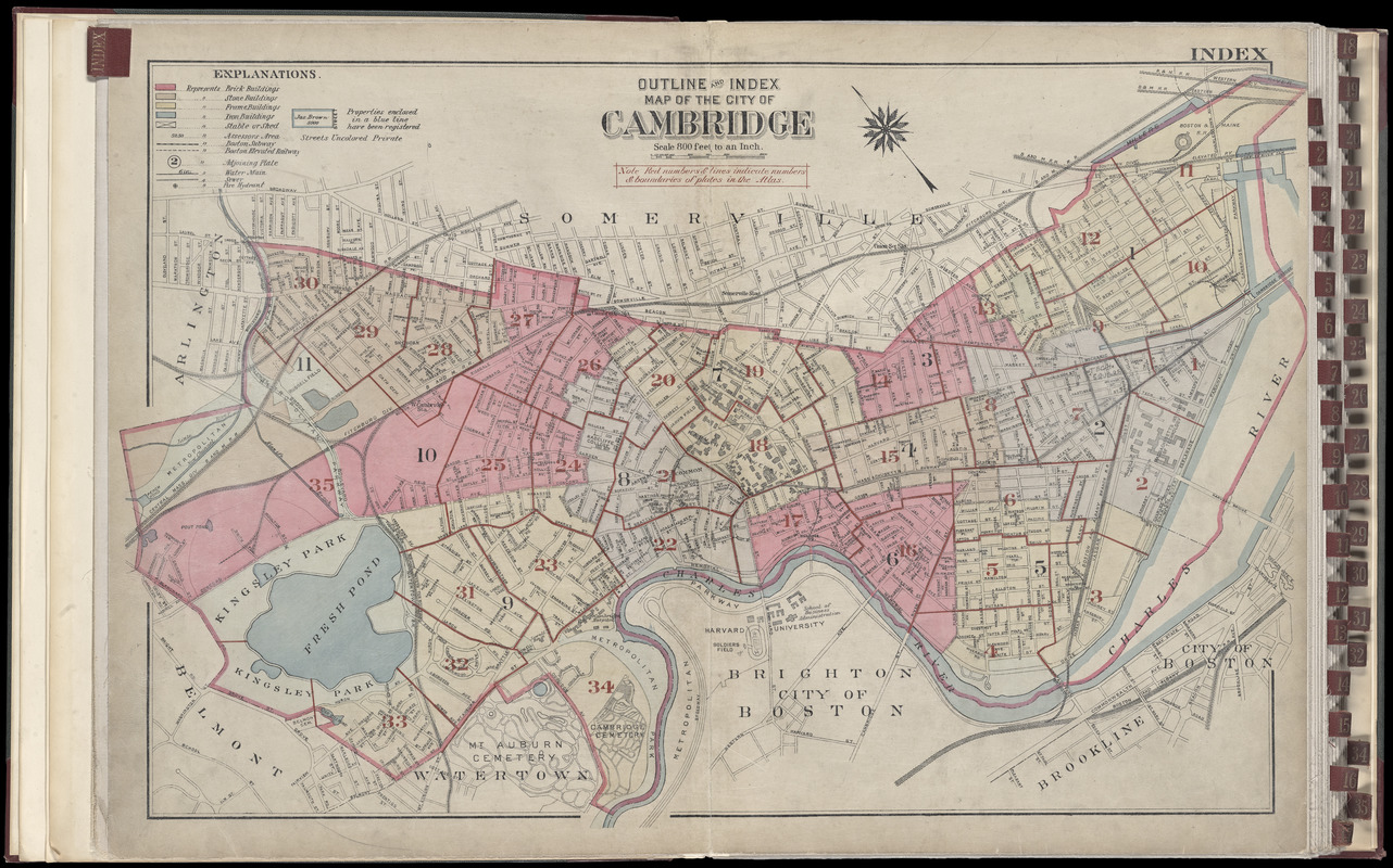 Atlas of the city of Cambridge, Massachusetts