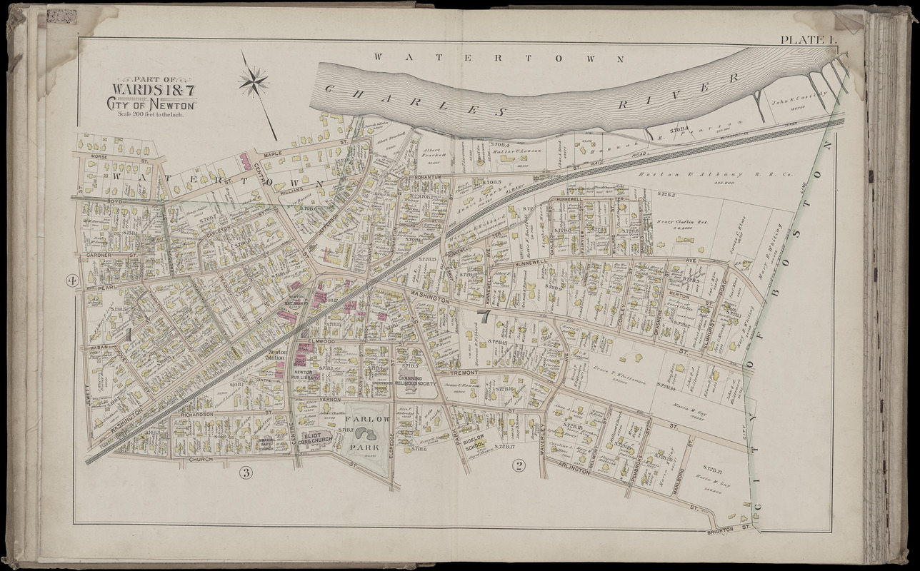 Atlas of the city of Newton, Massachusetts