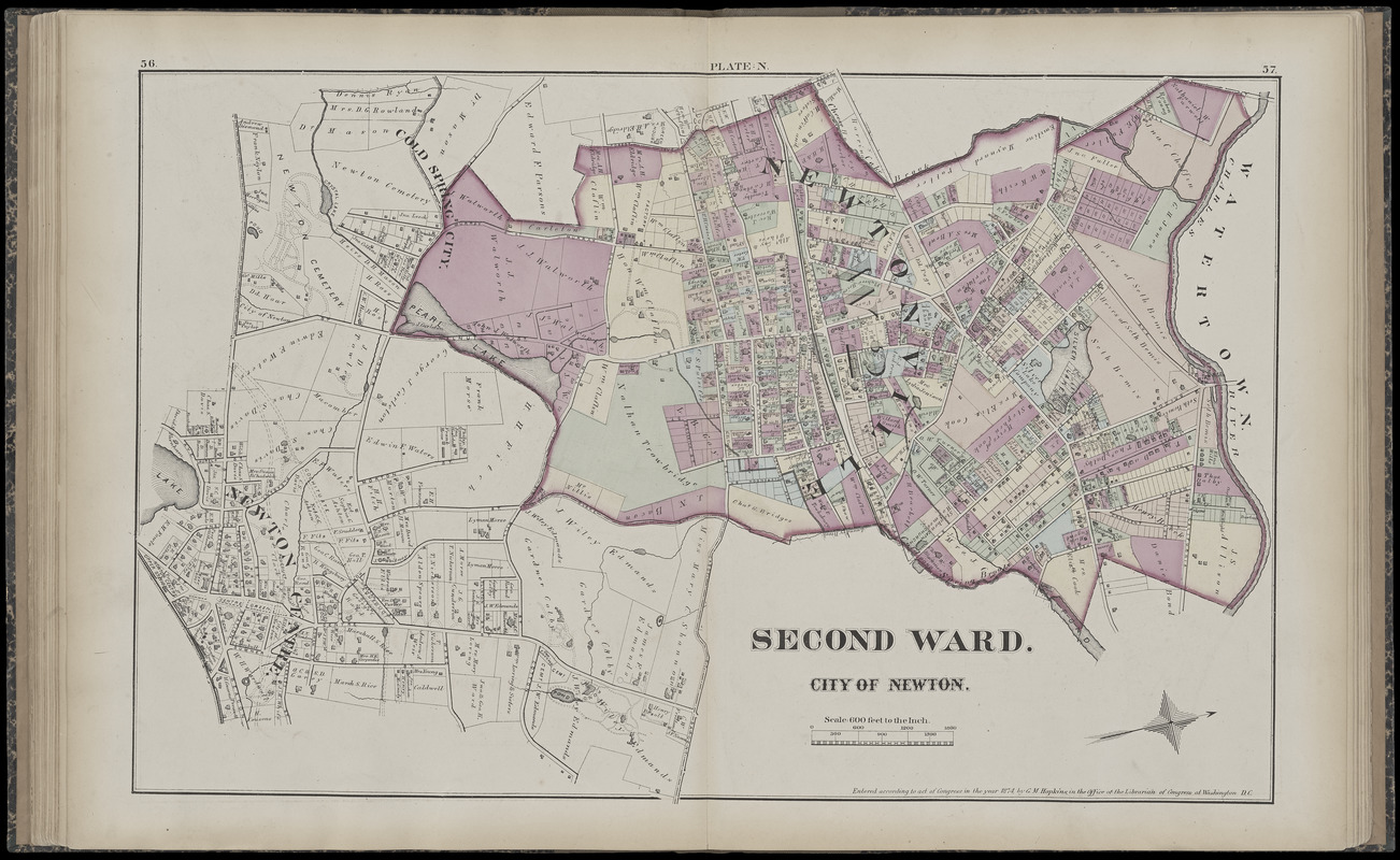 Atlas of the city of Newton, Middlesex Co., Massachusetts