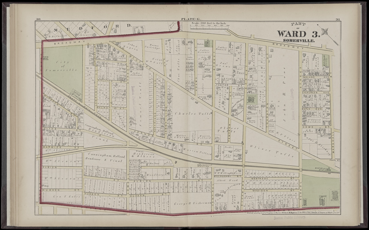 Atlas Of The City Of Somerville, Massachusetts - Digital Commonwealth