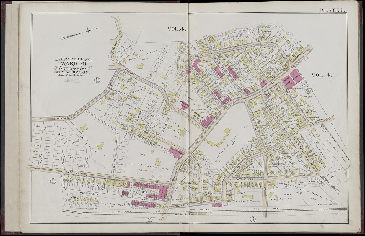 Atlas of the city of Boston, volume five, Dorchester Mass.