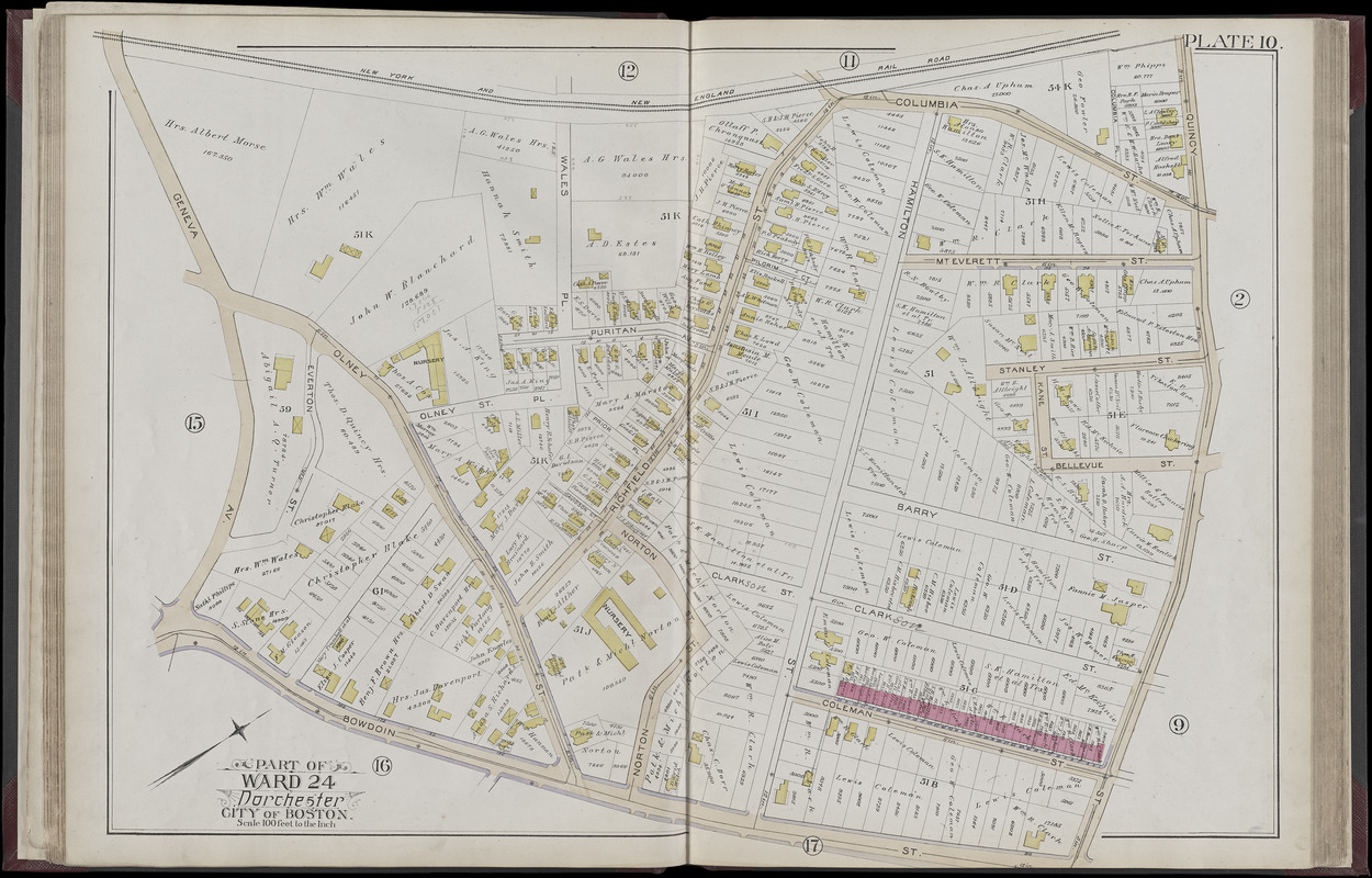 Atlas of the city of Boston, volume five, Dorchester Mass.