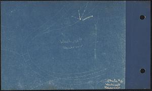 Sketch showing camera position and angle for arborvitae hedge, Wachusett Reservoir, near Oakdale, West Boylston, Mass., Sep. 15, 1929