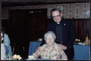 Fr. Howard with Clotilda Hayes
