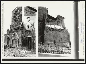 Famed Church Damaged in Italian Earthquake--These are two [illegible]