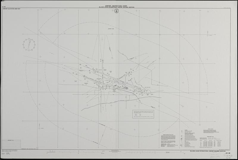Airport obstruction chart OC 48, Billings Logan International Airport, Billings, Montana