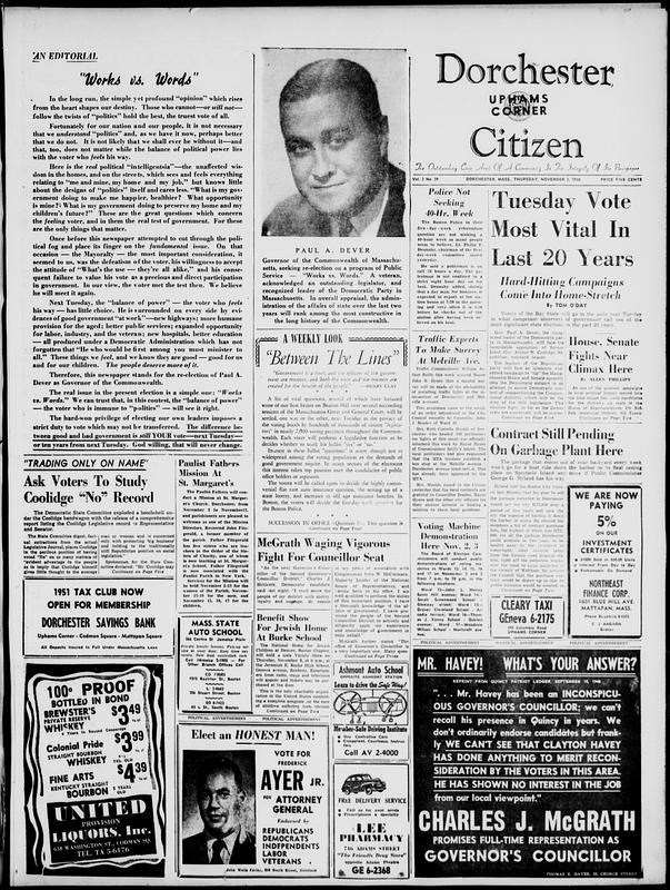 The Dorchester Citizen. November 02, 1950 - Digital Commonwealth