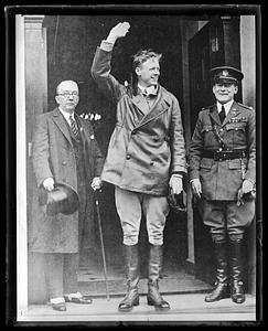Charles Lindbergh waving