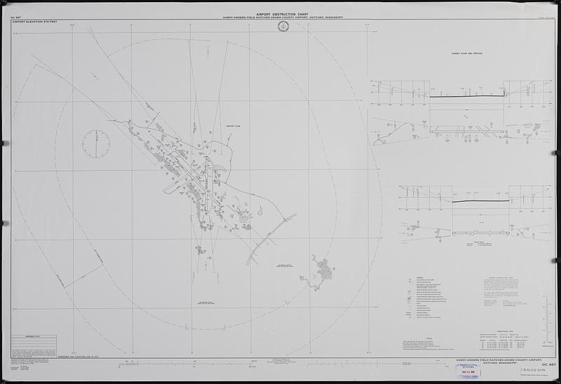 Airport obstruction chart, OC 967, Hardy-Anders Field Natchez-Adams County Airport, Natchez, Mississippi