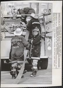 The lady firefighter