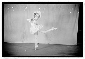 Girl ballet dancer in costume
