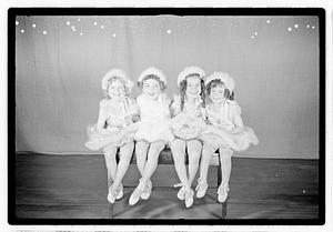 Girl ballet dancers in costume