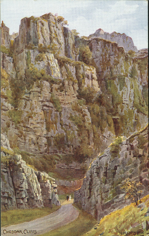 Postcard : Cheddar Cliffs